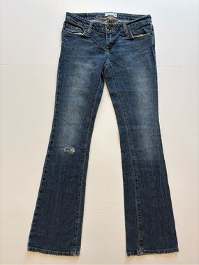 American Eagle Women’s Blue Flared Stretch Jeans 0 Long